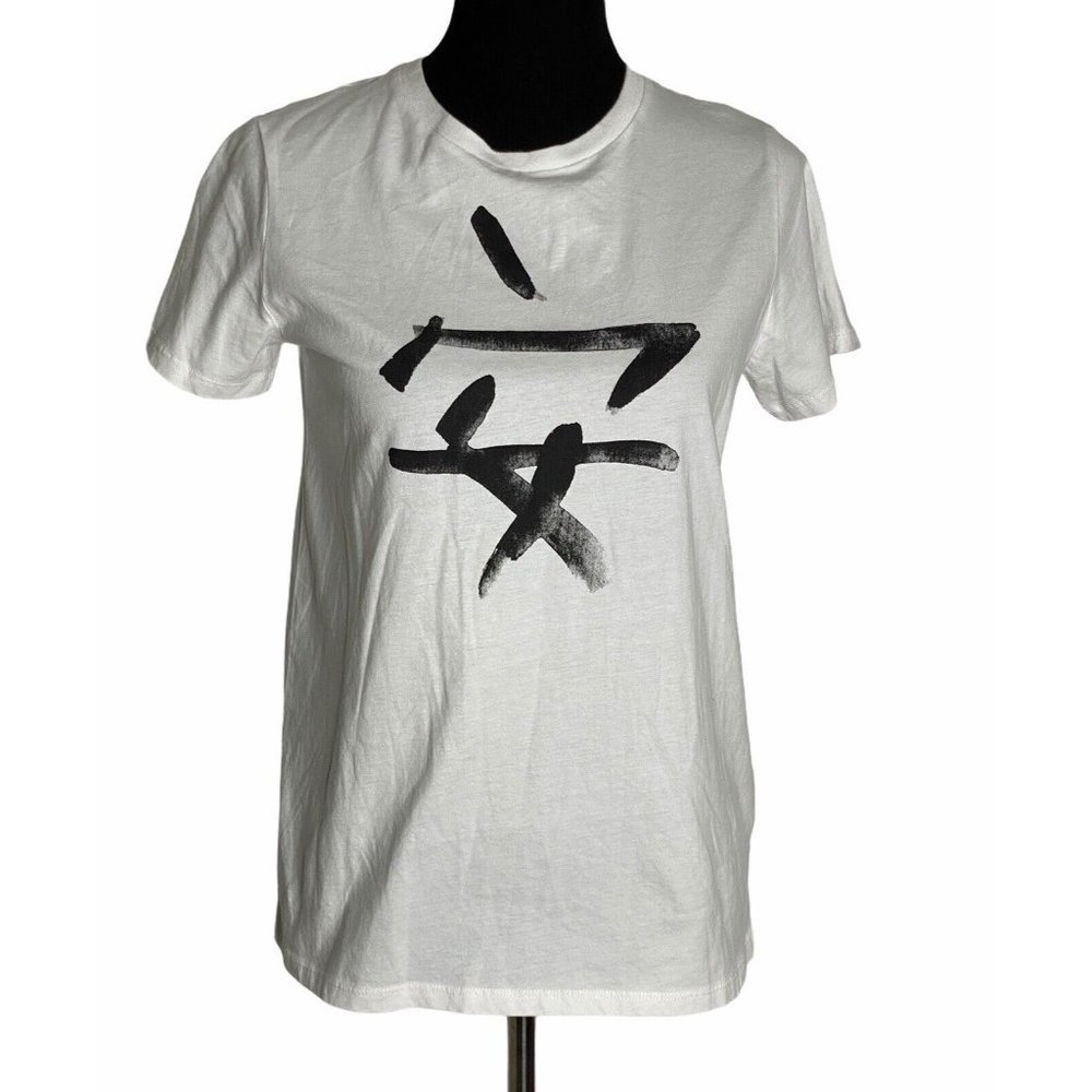Charlie Holiday Womens Love Regular Tee Crew Neck Comfort Basic T Shirt Sz S